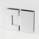120cm Wall to Wall Frameless Shower Screen with White Brackets and SS Hinges