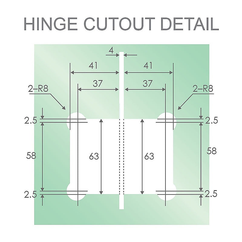 120cm Wall to Wall Frameless Shower Screen with White Brackets and SS Hinges