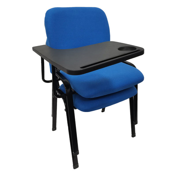 NNECN Lecture Chair with Table Top for Classroom Lecture Training Conference (Set of 6-Blue)