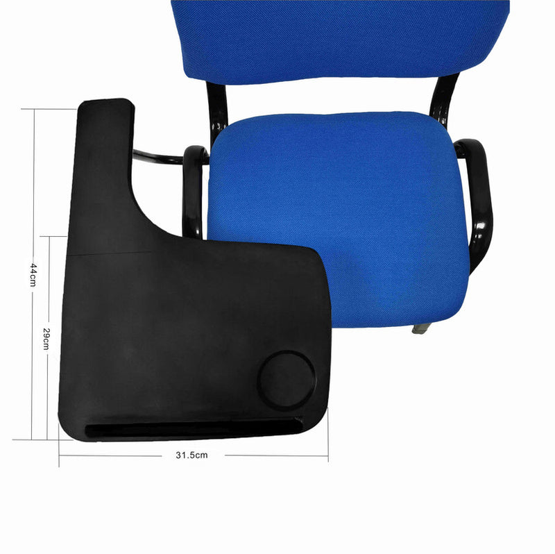 NNECN Lecture Chair with Table Top for Classroom Lecture Training Conference (Set of 6-Blue)