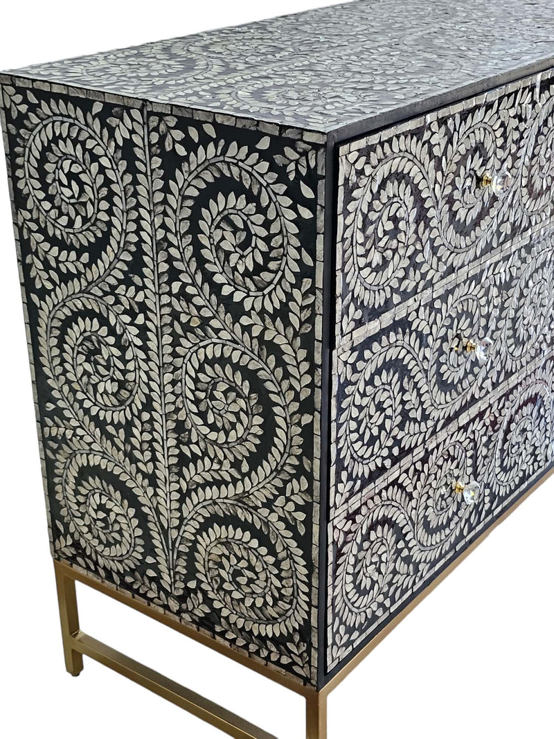 MOTHER OF PEARL ENCHANTING CHEST OF DRAWERS (SELECTED DELIVERY SEE DESCRIPTION)