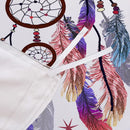 Dream catcher Printed Duvet Cover Set with Matching Pillowcases - white-Double