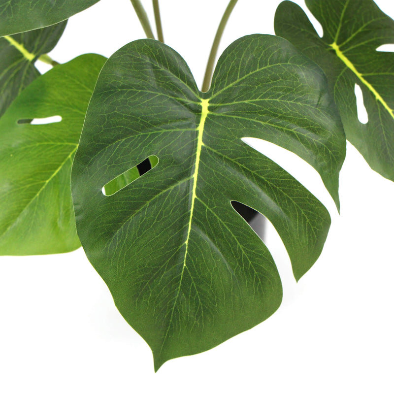 artificial split philodendron monstera Potted Artificial Split Philodendron Plant With Real Touch Leaves 35cm