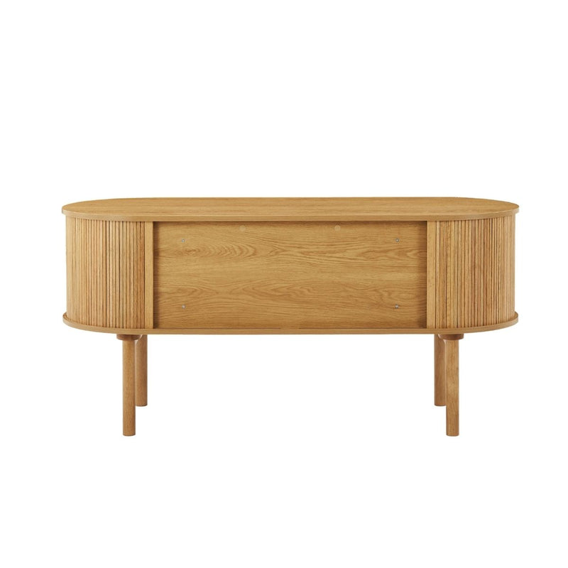 Tate Wooden Curved Desk