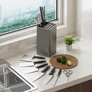 Multi-Functional Square Knife Holder - Compact Kitchen Storage Organizer(white)