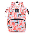 Large Capacity Multi-Functional Baby Diaper Backpack - Stylish and Travel-Friendly Mummy Bag Red