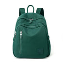 Dark Green Mini Nylon Multi-Compartment Backpack - Lightweight and Stylish Everyday Bag