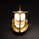 Black Rechargeable Table Lamp - Touch Dimming 3-Color LED Light for Bedroom and Office