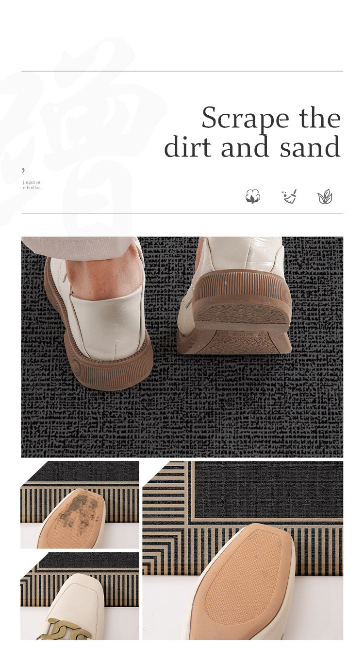 50*80cm Brown Style f Outdoor Entryway Mat - Non-Slip Welcome Rug for Front Door