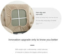 2 Pcs Khaki Elegant Polyester Sofa Cover - Full Protection Against Cat Scratches & Wear