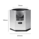 Silver Diamond Professional Aluminum Espresso Tamping Station - Adjustable Portafilter Holder Stand