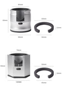 Silver Diamond Professional Aluminum Espresso Tamping Station - Adjustable Portafilter Holder Stand