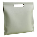 Light Green Professional A4 PU Leather Document Bag - Waterproof Handheld File Folder Portfolio for Business & Conference