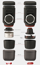 Portable Hand-Press Espresso Maker - Compact Capsule & Powder Coffee Machine