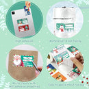 Set of 4 Christmas Gift Tag Sticker Rolls - 2000 Self-Adhesive Labels for Presents
