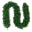 Classic Green Lush Artificial Christmas Garland - 2.7m Green Pine Vine with 280 Tips for Holiday Decor