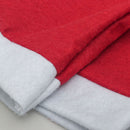 Red Festive Santa Hat Dining Chair Covers - Set of 8 for Holiday Party Decoration