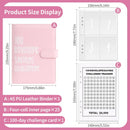 Blue 100 Envelope Savings Challenge Binder - A5 Budget Planner & Money Organizer with Zipper Pockets - Perfect for Couples & Families