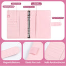 Black 100 Envelope Savings Challenge Binder - A5 Budget Planner & Money Organizer with Zipper Pockets - Perfect for Couples & Families