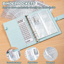 Yellow 100 Envelope Savings Challenge Binder - A5 Budget Planner & Money Organizer with Zipper Pockets - Perfect for Couples & Families