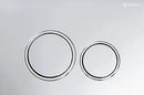 R&T Standard Cisterns Push Plates - Round Chrome