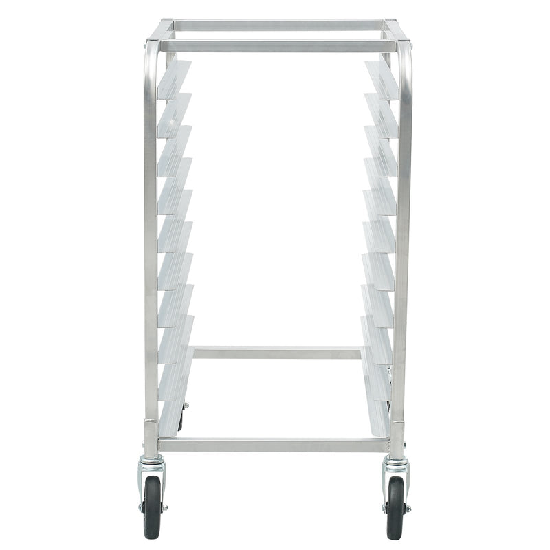 VEVOR Bun Pan Rack, 10-Tier Commercial Bakery Racks with Brake Wheels, Aluminum Racking Trolley Storage for Half & Full Sheet, Speed Rack For Kitchen Home, Bread Baking Equipment, 660x515x985 mm