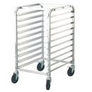 VEVOR Bun Pan Rack, 10-Tier Commercial Bakery Racks with Brake Wheels, Aluminum Racking Trolley Storage for Half & Full Sheet, Speed Rack For Kitchen Home, Bread Baking Equipment, 660x515x985 mm