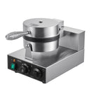 VEVOR Commercial Waffle Maker, 1230W Round Waffle Baker Machine, Non-Stick Stainless Steel Belgian Waffle Iron with Temperature and Time Control, Handle, for Restaurant Bakery Snack Bar Family