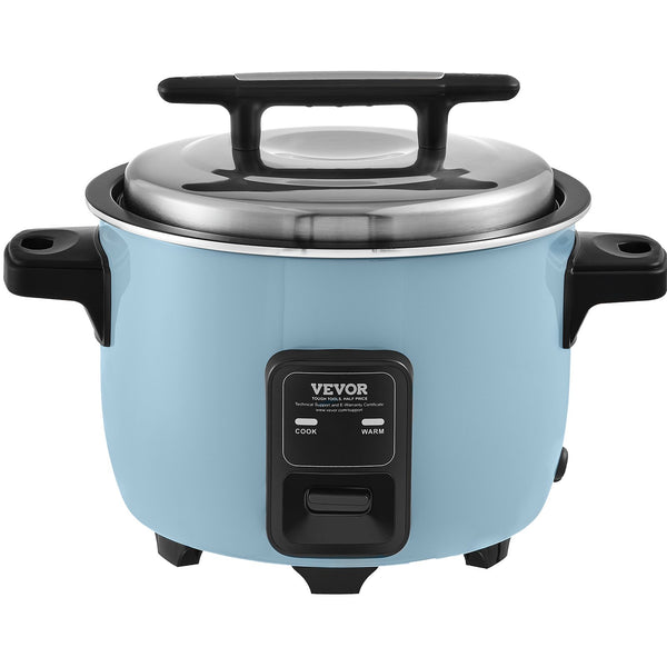 VEVOR Commercial Rice Cooker, 50-Cup Rice Cooker, 10 Liter Large Rice Cooker and Warmer with Nonstick Inner Pot, Fast Cooking and 24-Hour Keep Warm, with Rice Cup and Paddle, for Restaurant