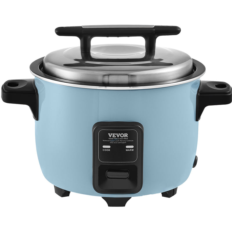 VEVOR Commercial Rice Cooker, 50-Cup Rice Cooker, 10 Liter Large Rice Cooker and Warmer with Nonstick Inner Pot, Fast Cooking and 24-Hour Keep Warm, with Rice Cup and Paddle, for Restaurant