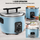 VEVOR Commercial Rice Cooker, 50-Cup Rice Cooker, 10 Liter Large Rice Cooker and Warmer with Nonstick Inner Pot, Fast Cooking and 24-Hour Keep Warm, with Rice Cup and Paddle, for Restaurant