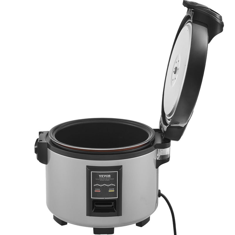 VEVOR Commercial Rice Cooker, 45-Cup Rice Cooker, 9 Liter Large Rice Cooker and Warmer with Nonstick Inner Pot, Fast Cooking and 12-Hour Keep Warm, with Rice Cup and Paddle, for Restaurant