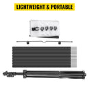 VEVOR Tripod Projector Screen with Stand 70 inch 16:9 4K HD Projection Screen Stand Wrinkle-Free Height Adjustable Portable Screen for Projector Indoor & Outdoor for Movie, Home Cinema, Gaming, Office