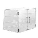 VEVOR Pastry Display Case, 3-Tier Commercial Countertop Bakery Display Case, Acrylic Display Box with Rear Door Access & Removable Shelves, Keep Fresh for Donut Bagels Cake Cookie