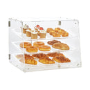VEVOR Pastry Display Case, 3-Tier Commercial Countertop Bakery Display Case, Acrylic Display Box with Rear Door Access & Removable Shelves, Keep Fresh for Donut Bagels Cake Cookie