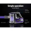 Stick Vacuum Cleaner Bagless Cordless 150W Purple