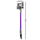 Stick Vacuum Cleaner Bagless Cordless 120W Purple