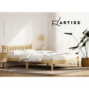 Artiss Bed Frame Double Size Wooden Oak SOFIE