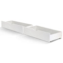 2x Bed Frame Storage Drawers Trundle White
