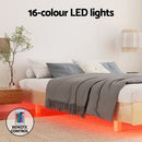 Artiss Bed Frame Double Size Floating Wooden Mattress Base Platform Timber ODIN