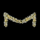3M Christmas Garland Pre-lit LED Lights Snow Frosted Tips Decor