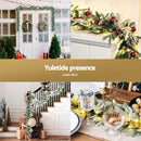 3M Christmas Garland Pre-lit LED Lights Snow Frosted Tips Decor