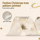 20M Christmas Ribbon Roll Bow Printed Xmas Tree Decor Gift Gold
