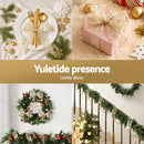 20M Christmas Ribbon Roll Bow Printed Xmas Tree Decor Gift Gold