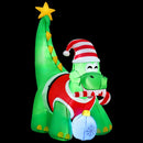 Jingle Jollys Christmas Inflatable Dinosaur 1.86M Height LED Decorations Illuminated