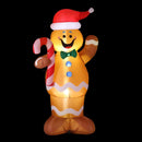 Jingle Jollys Christmas Inflatable Gingerbread Man 1.5M Height LED Decorations Illuminated