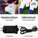 Jingle Jollys Christmas Inflatable Unicorn 1.8M Tall Outdoor Decorations Illuminated