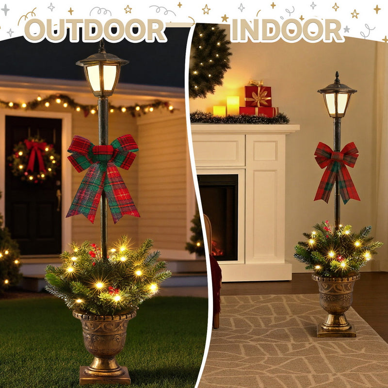Jingle Jollys Christmas Lights 125cm Lamp Post 50 LED Fairy Light Decorations