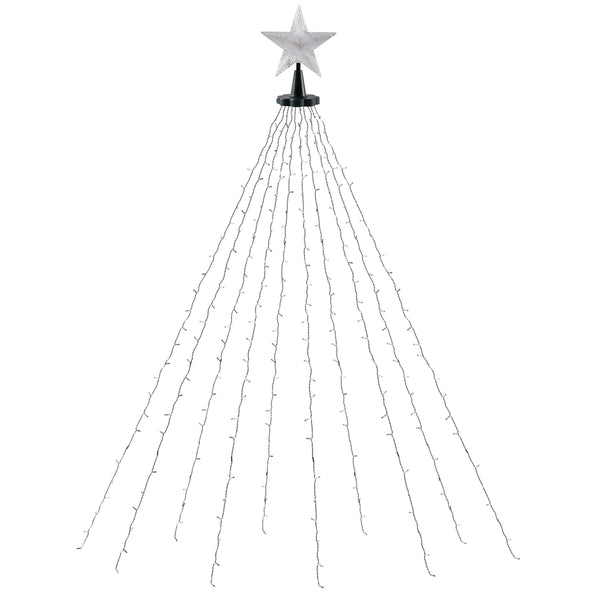 Jingle Jollys 2.5M Christmas Lights Waterfall String Light 300 LED Star Topper