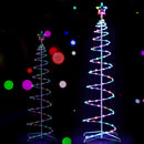 Jingle Jollys Christmas Tree 1.8m 100 RGB LED Rope Lights Xmas Trees Decoration